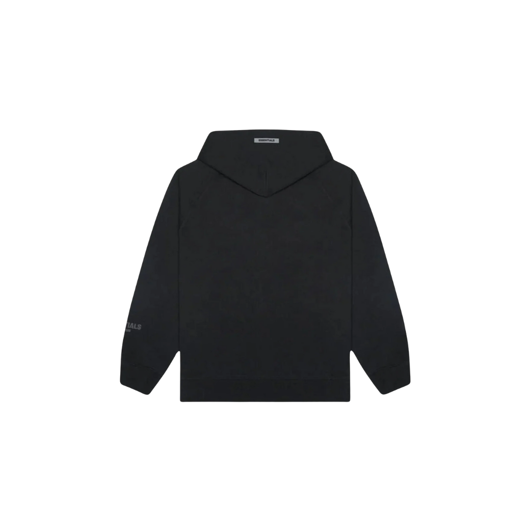 Fear Of God Essentials Pullover Hoodie Applique Logo Black (FW20)