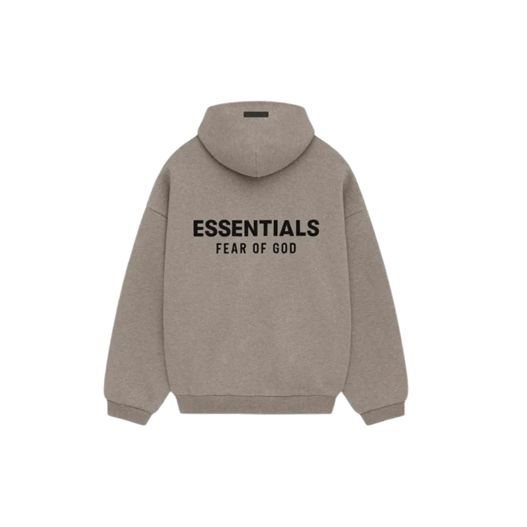Fear Of God Essentials Pullover Hoodie Heather Gray Fleece (FW24)