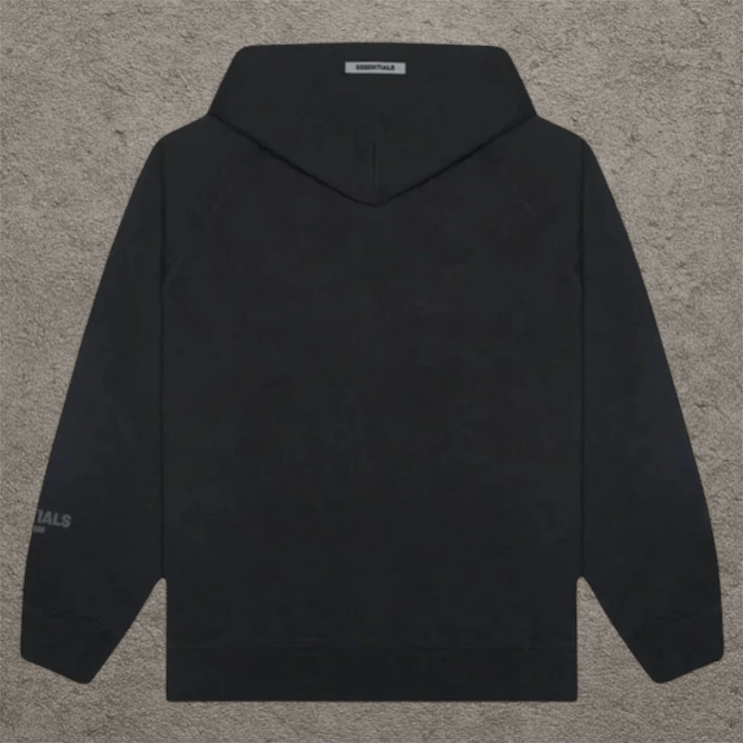 Fear Of God Essentials Pullover Hoodie Applique Logo Black (FW20)