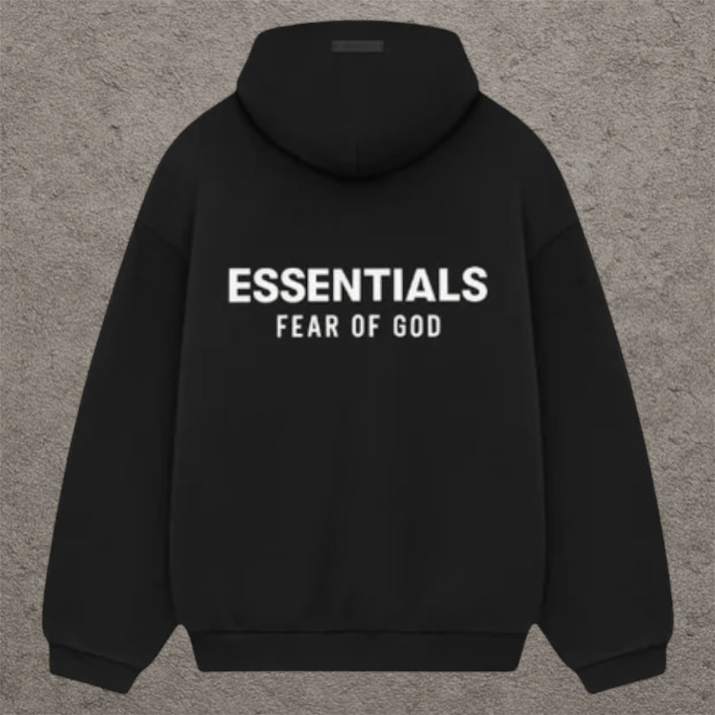 Fear Of God Essentials Pullover Hoodie Black Fleece (FW24)