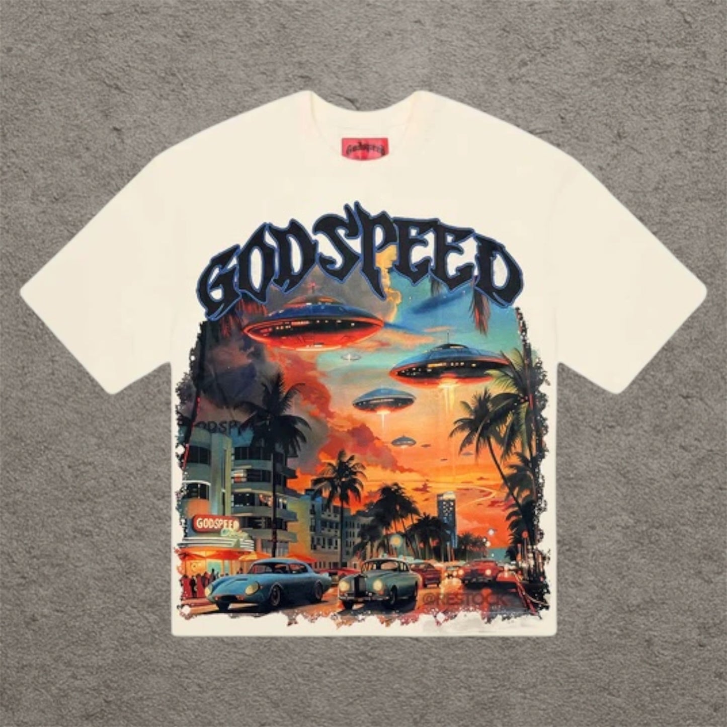 Godspeed Miami UFO Shirt Cream