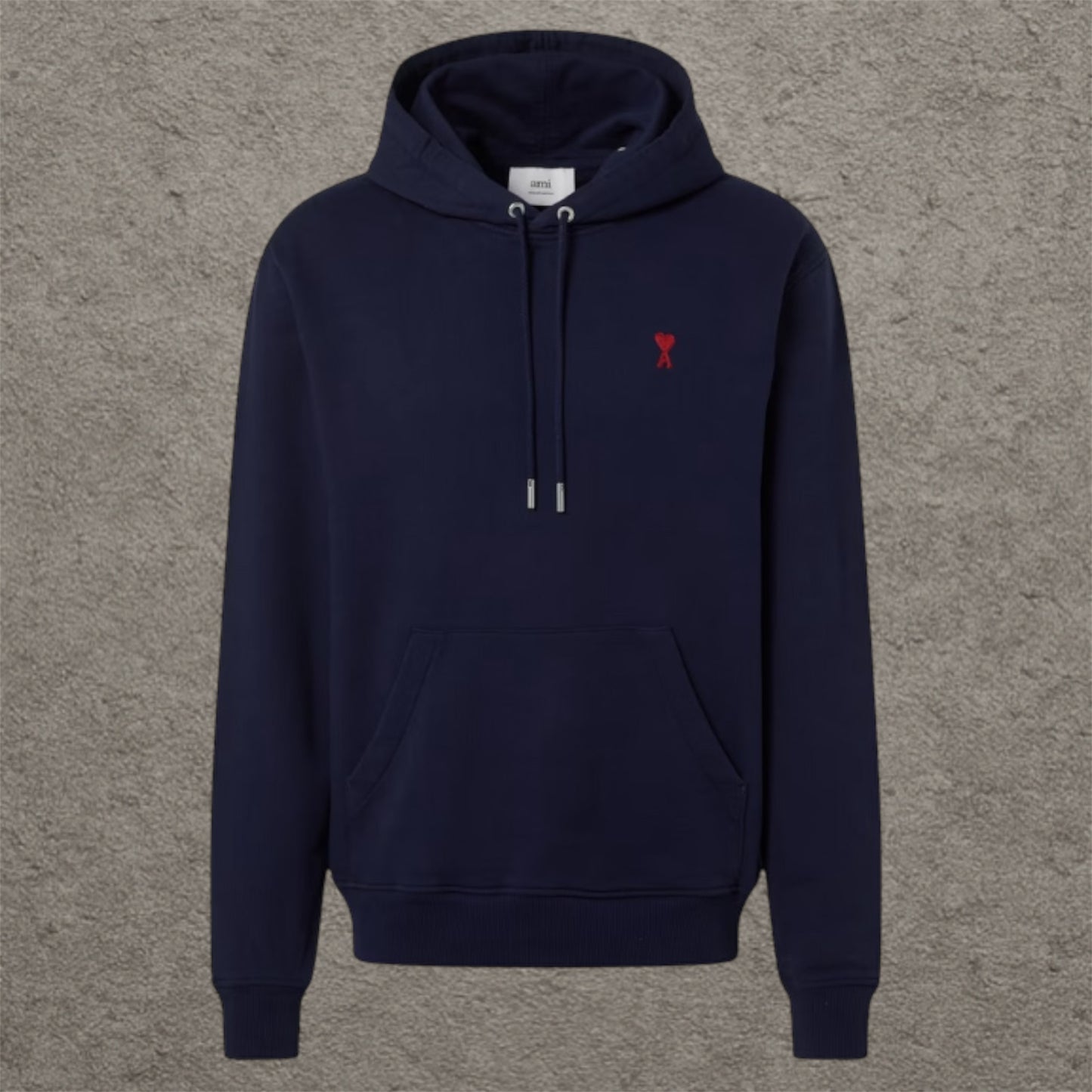 Ami Paris Hoodie Navy