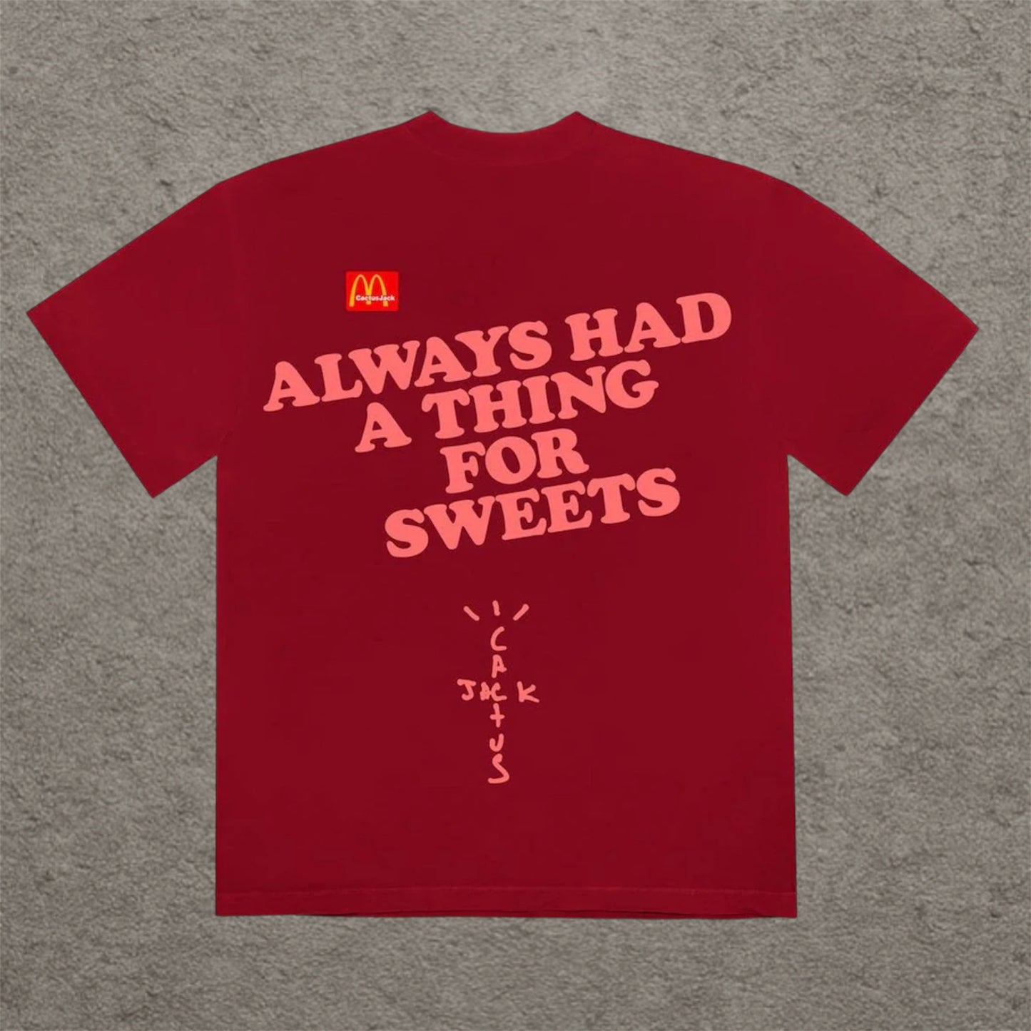 Travis Scott x McDonald's Apple Pie T-shirt, Red
