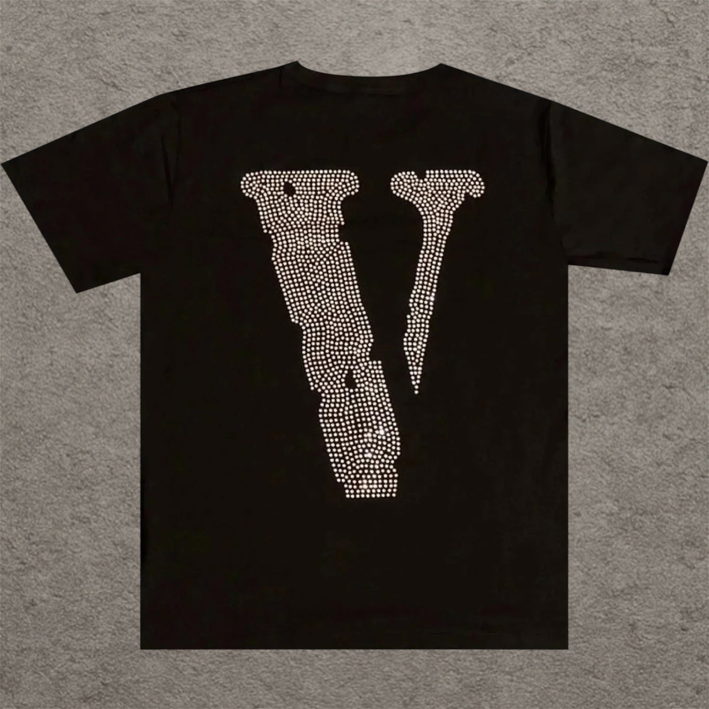 Vlone Friends Rhinestone T-Shirt Black