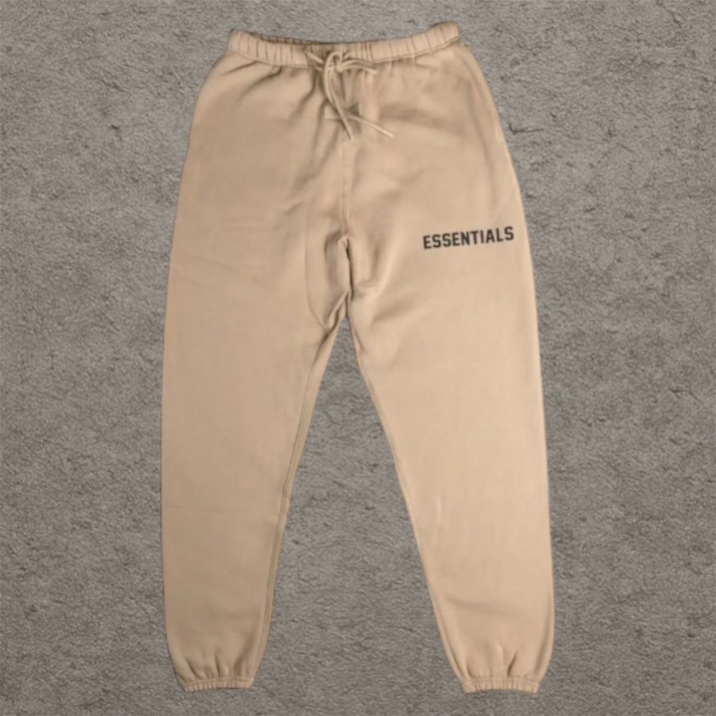 Fear Of God Essentials Sweatpants Dusty Beige, Black Print (SS23)