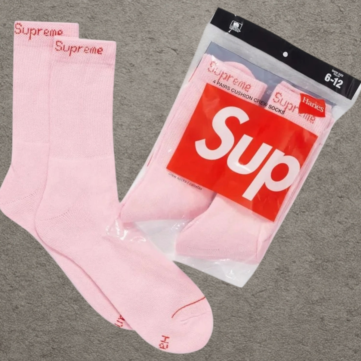 Supreme Sock´s Pink (4er Pack)