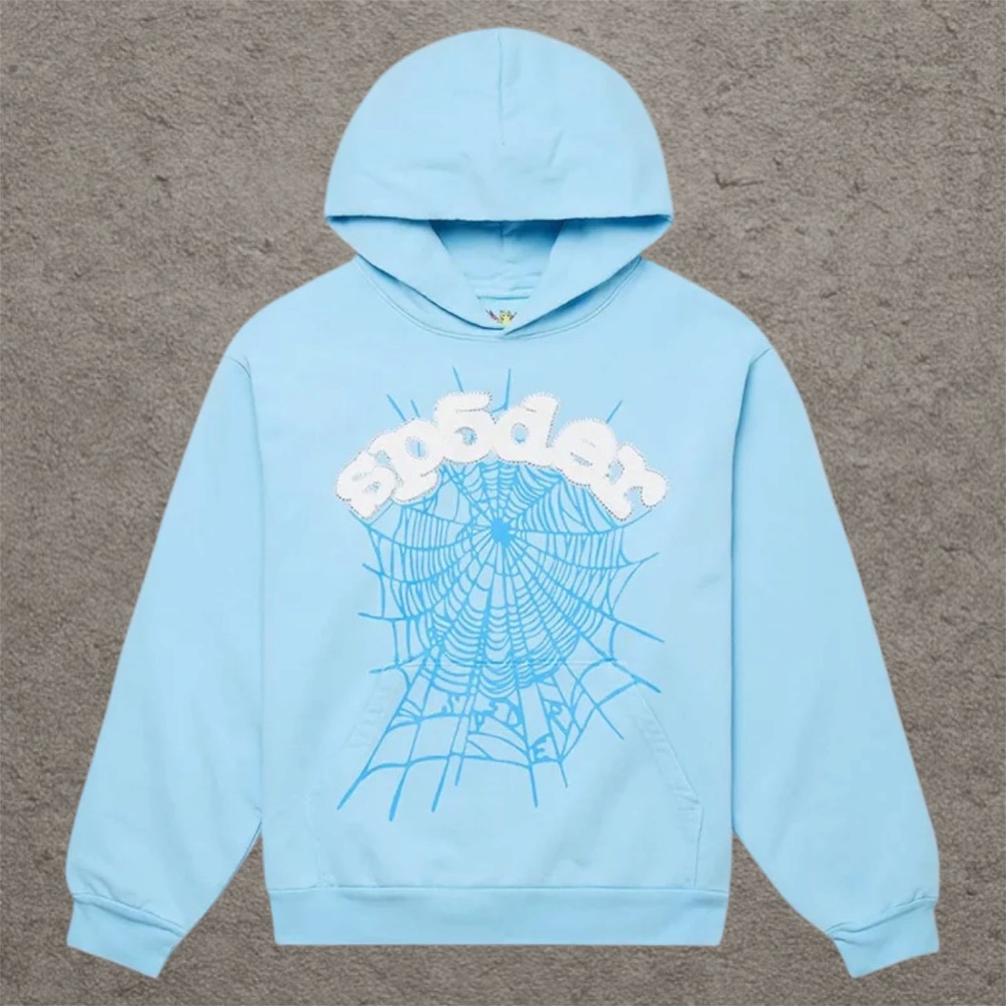 Sp5der Sky Blue Hoodie