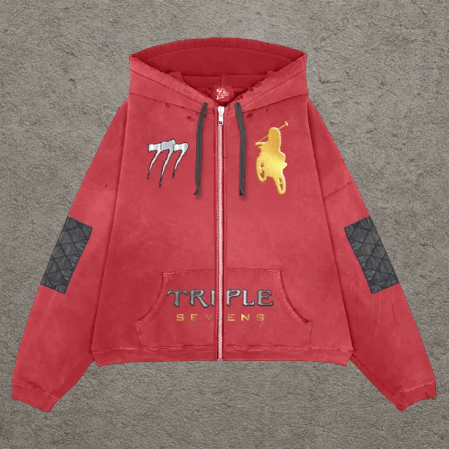 Triple Sevens Moto Complex Zipper Red