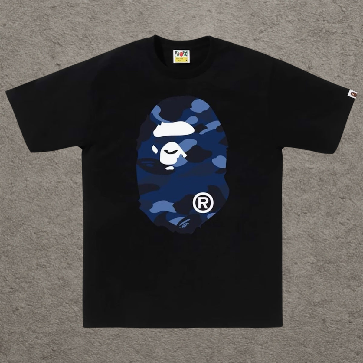 BAPE Color Camo Big Ape Head Tee (FW25) Black/Navy
