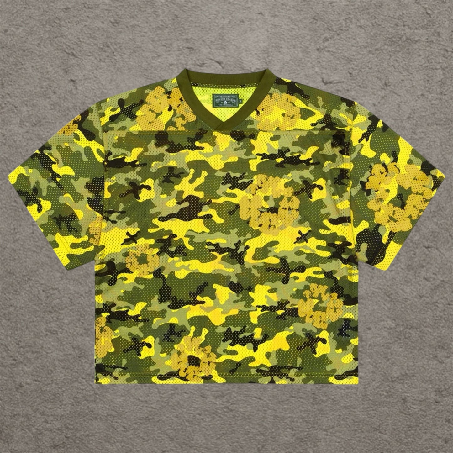 Denim Tears Camo Wreath Jersey Yellow Camo