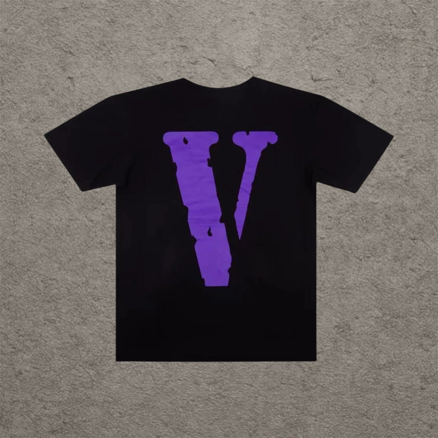 Vlone Purple Logo T-Shirt Black