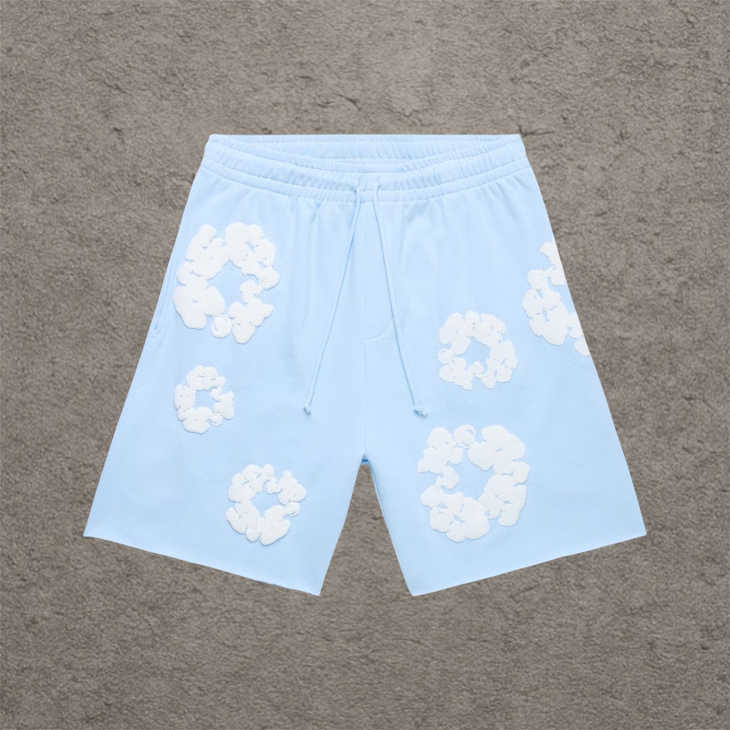 Denim Tears The Cotton Wreath Shorts Powder Blue