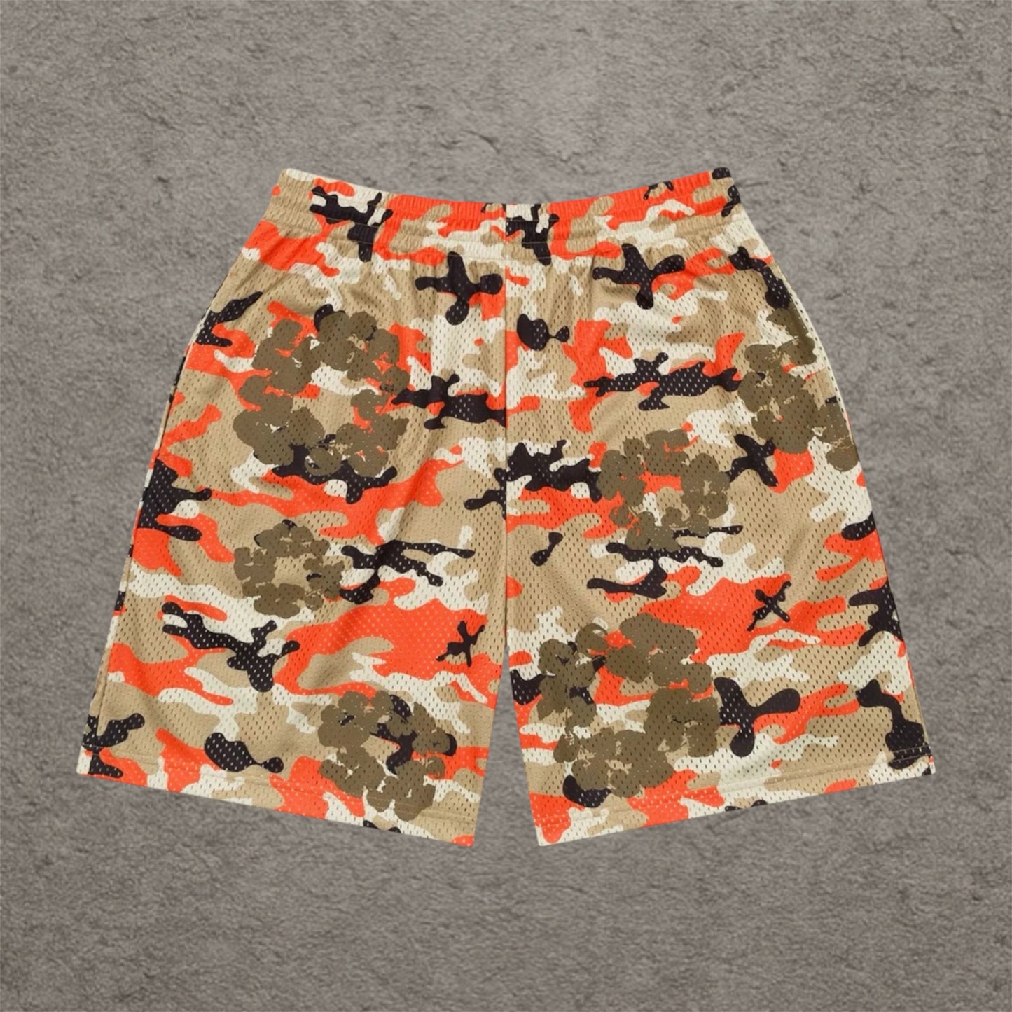 Denim Tears Wreath Camo Shorts Brown