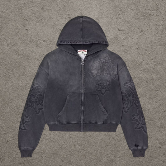 Vale Forever Carver Zip Up Hoodie, Black