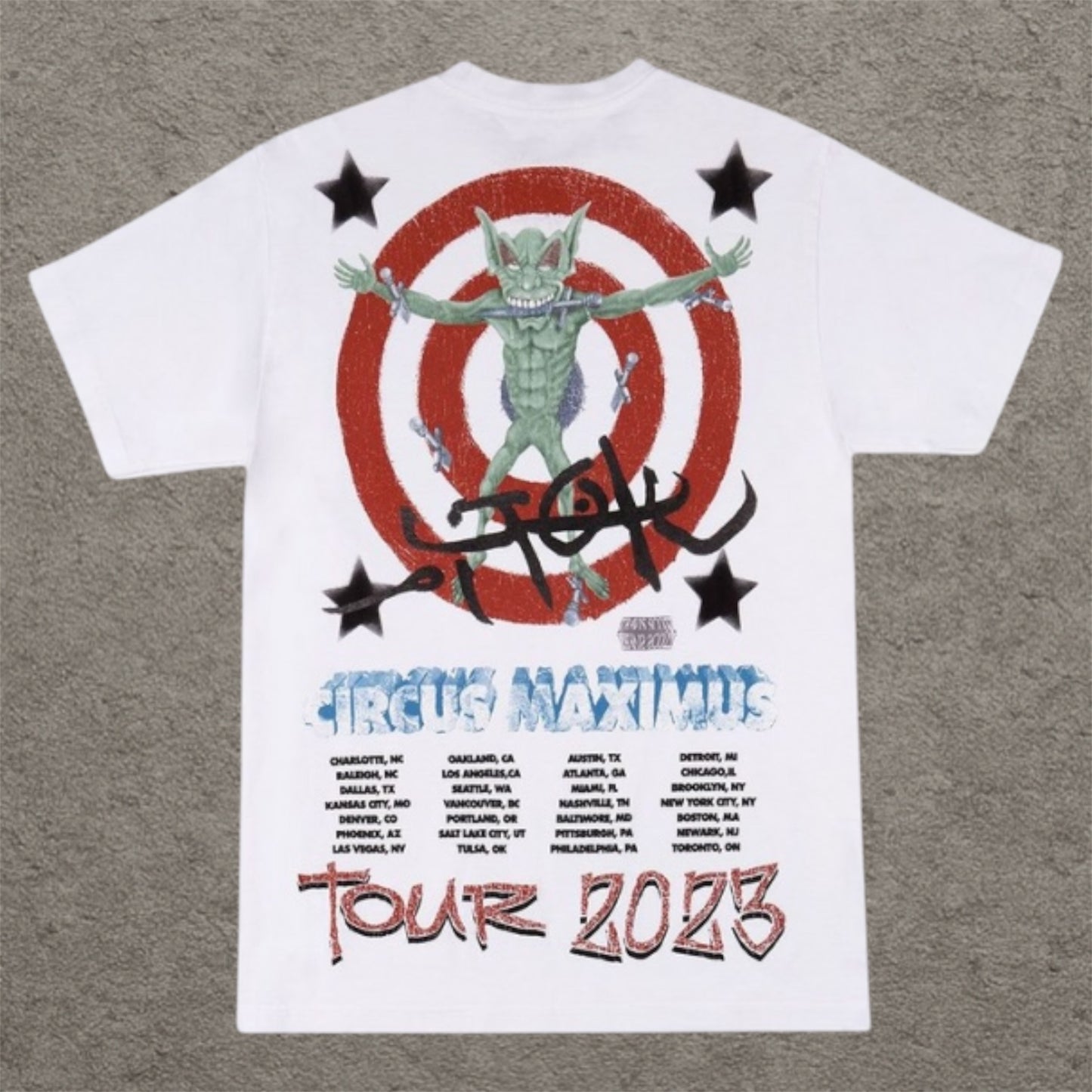 Travis Scott Utopia Circus Maximus Tour Tee III White