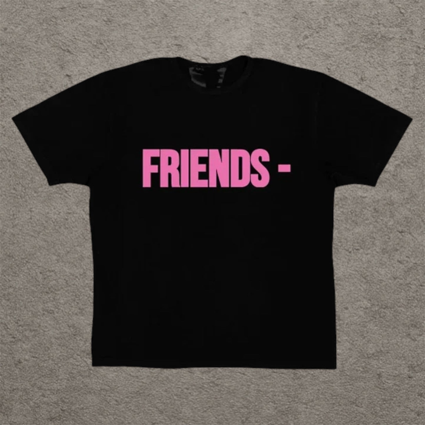 Vlone Pink Friends T-Shirt Black