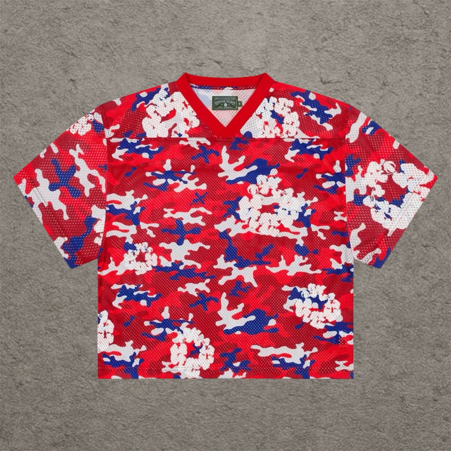 Denim Tears Camo Wreath Jersey Red Camo
