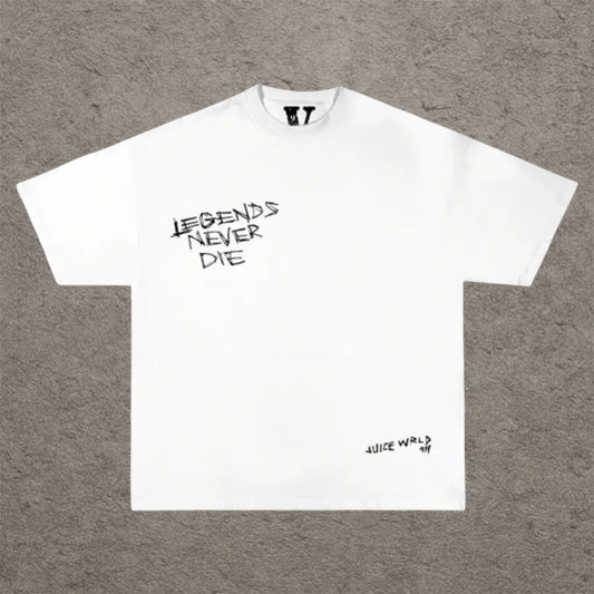 Vlone x Juice Wrld Legends Never Die T-Shirt White