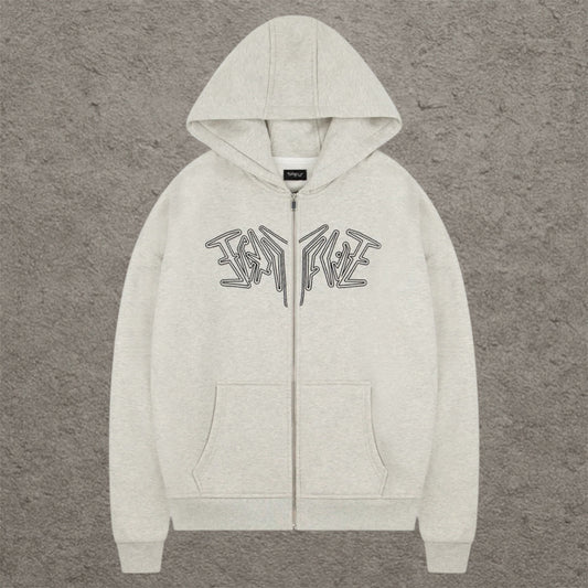 45Keys Zipper Grey Melange