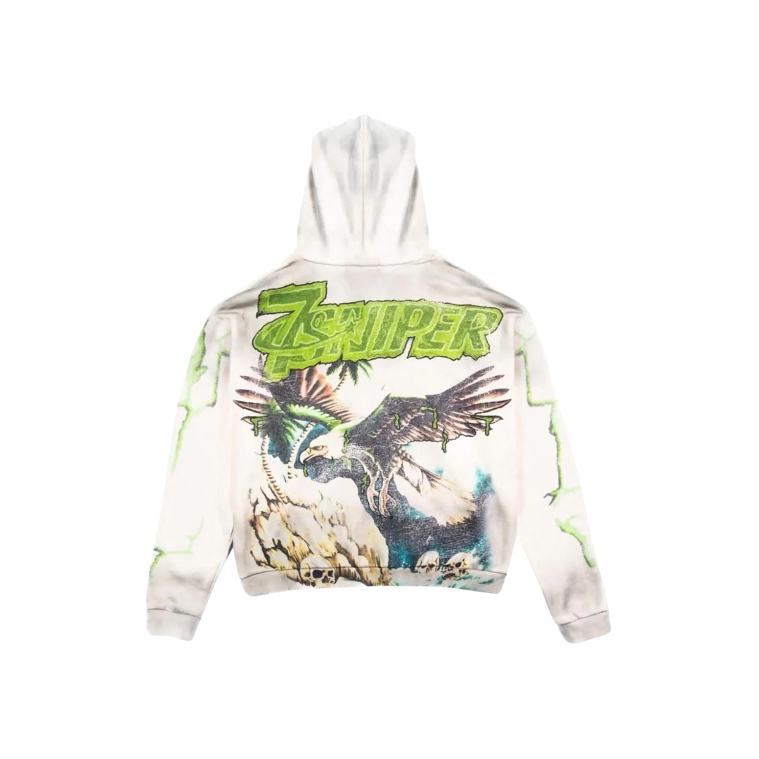 Triple Seven Vulture Zip Up Jacket Cream