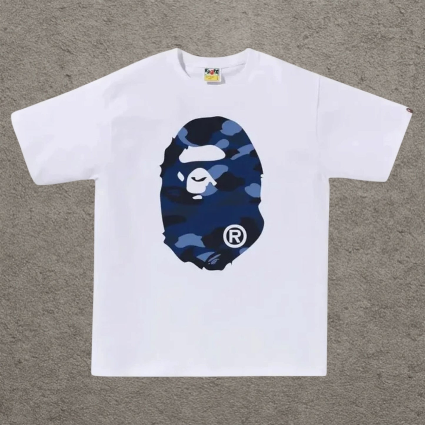 BAPE Color Camo Big Ape Head Tee (FW25) White/Navy