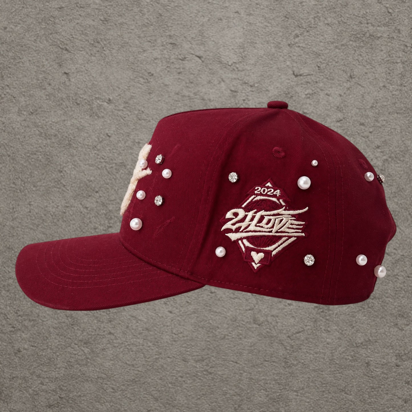 21 Love Worldwide Pearl Cap Bordeaux