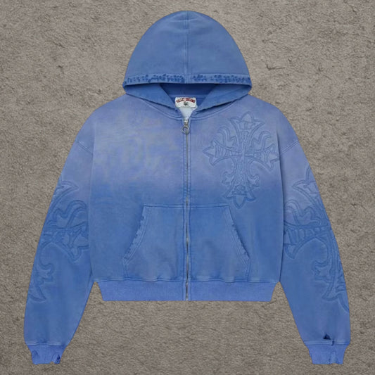 Vale Forever Carver Zip Up Ice Blue