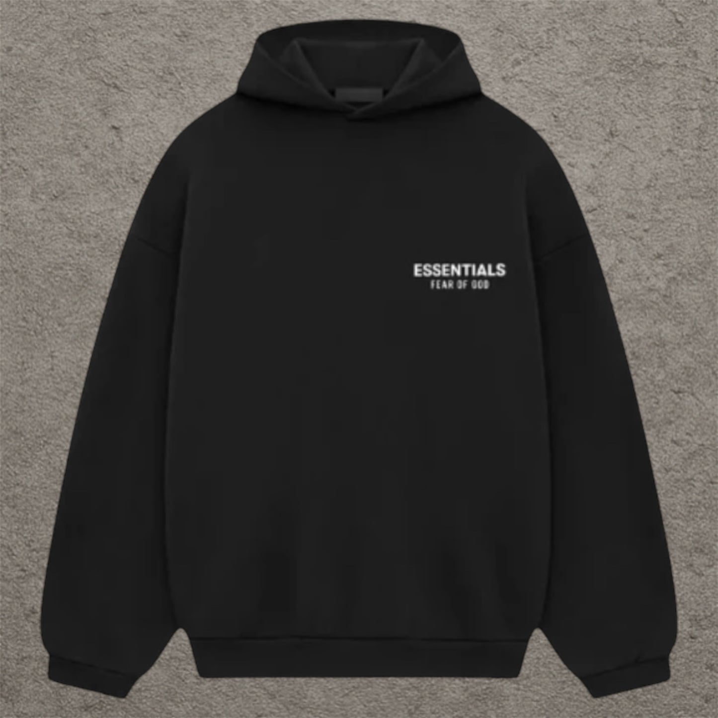 Fear Of God Essentials Pullover Hoodie Black Fleece (FW24)