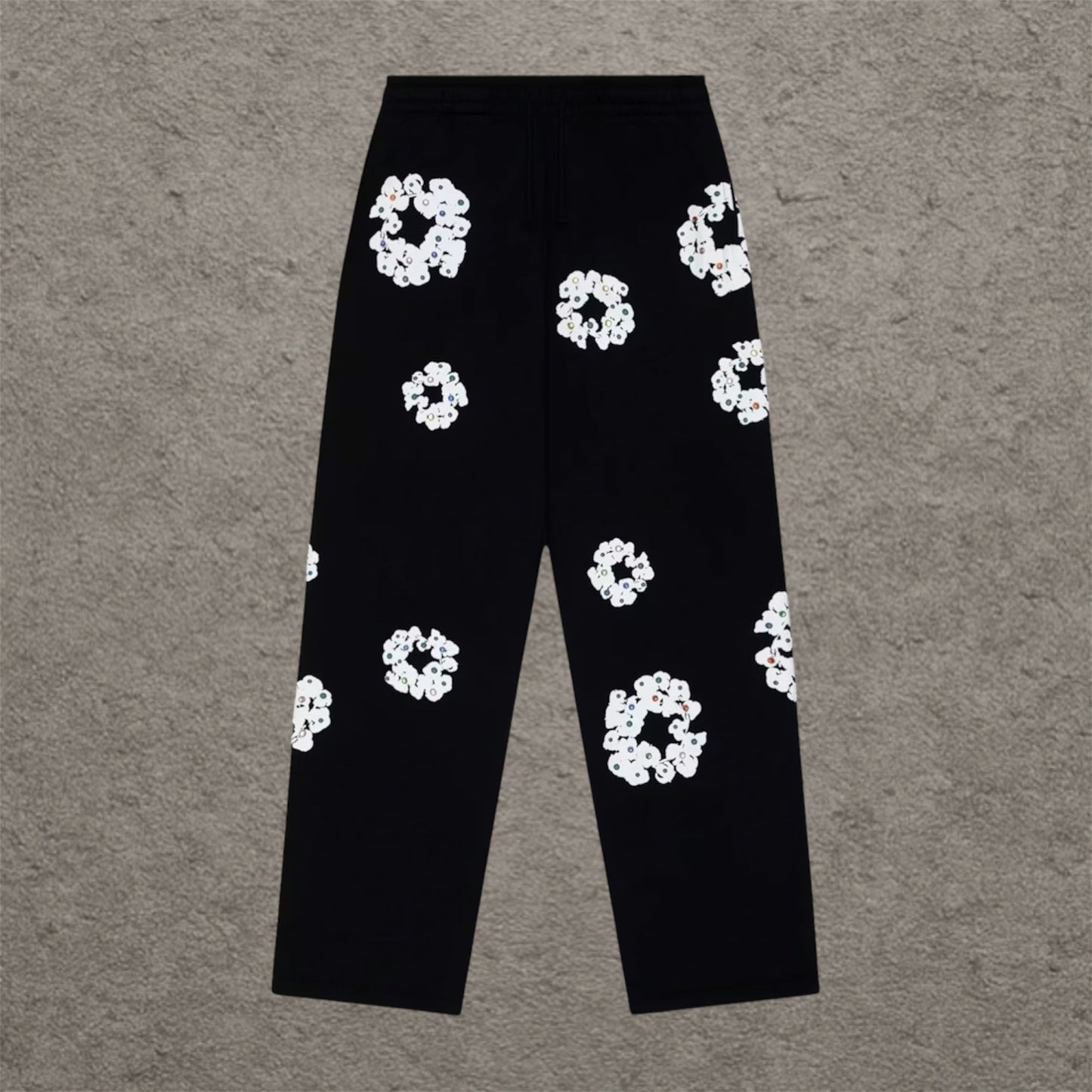 Denim Tears FW25 Rhinestone Sweatpants Black
