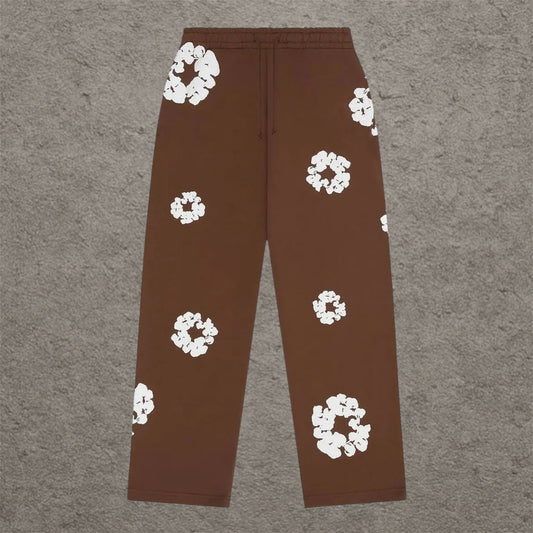 Denim Tears Cotton Wreath Sweatpants Brown