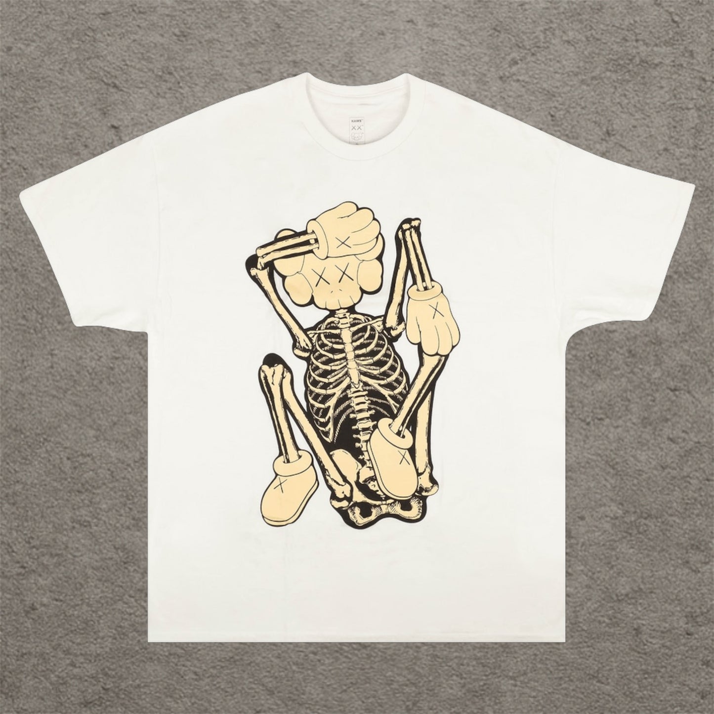 KAWS Skeleton New Fiction Shirt, Bone White