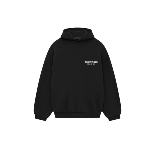 Fear Of God Essentials Pullover Hoodie Black Fleece (FW24)