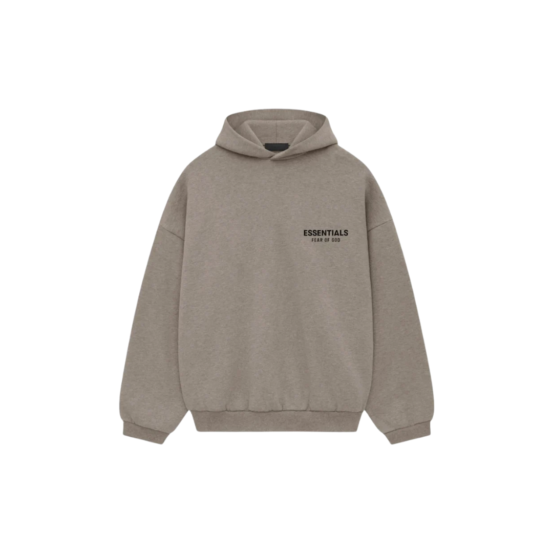 Fear Of God Essentials Pullover Hoodie Heather Gray Fleece (FW24)