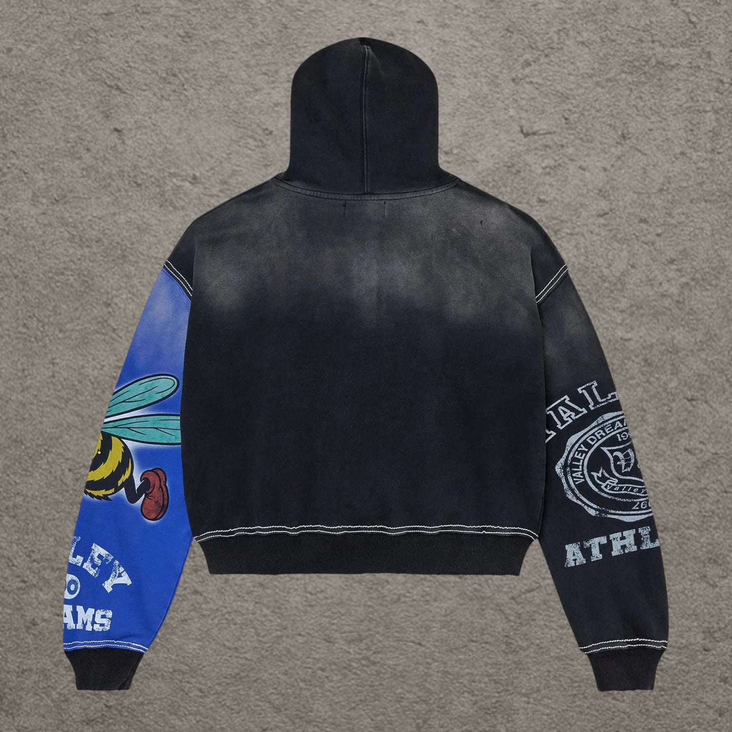 Vale Forever Bipolar Zip Up Hoodie, Blue