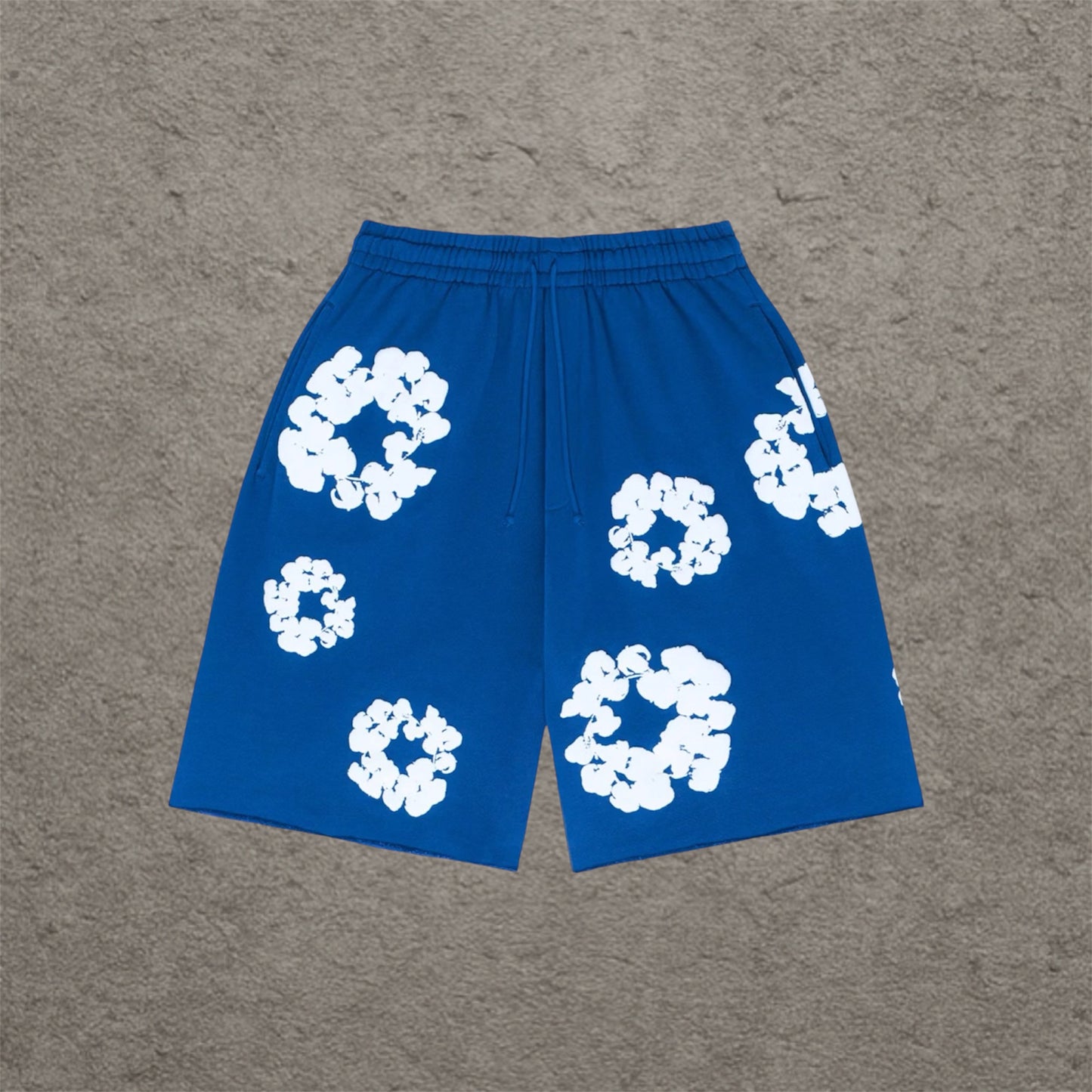 Denim Tears The Cotton Wreath Shorts Royal Blue