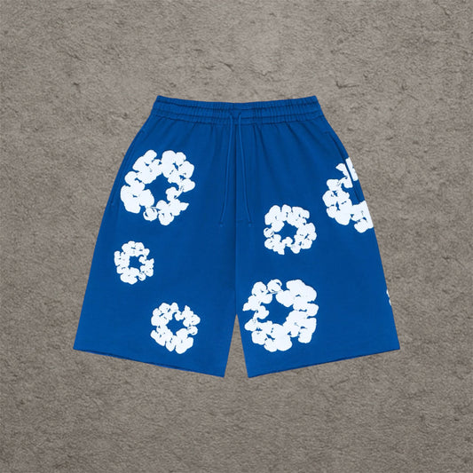 Denim Tears The Cotton Wreath Shorts Royal Blue