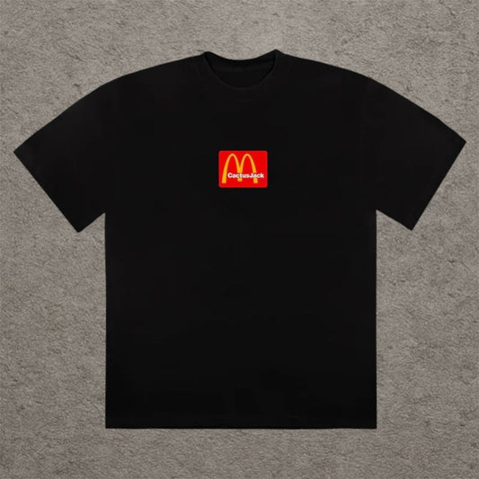 Travis Scott x McDonald's Sesame Inv T-shirt Black/Red