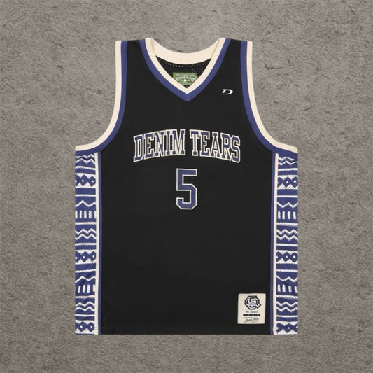 Denim Tears 5Q Game Jersey Black