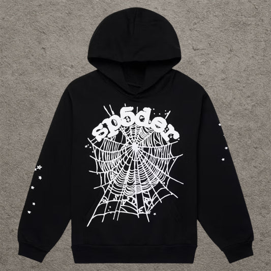 Sp5der Og Web Hoodie Black/White