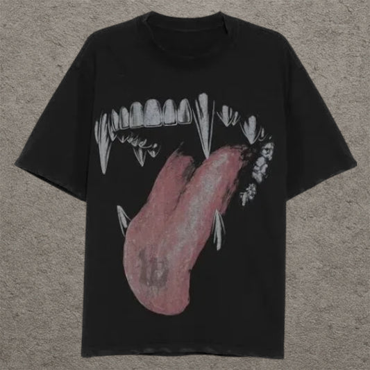 Warman Metalic Teeth Graphic T-Shirt