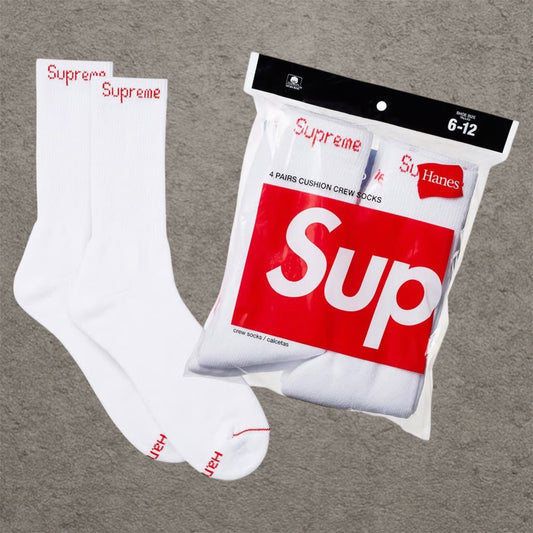 Supreme Sock´s White (4er Pack)