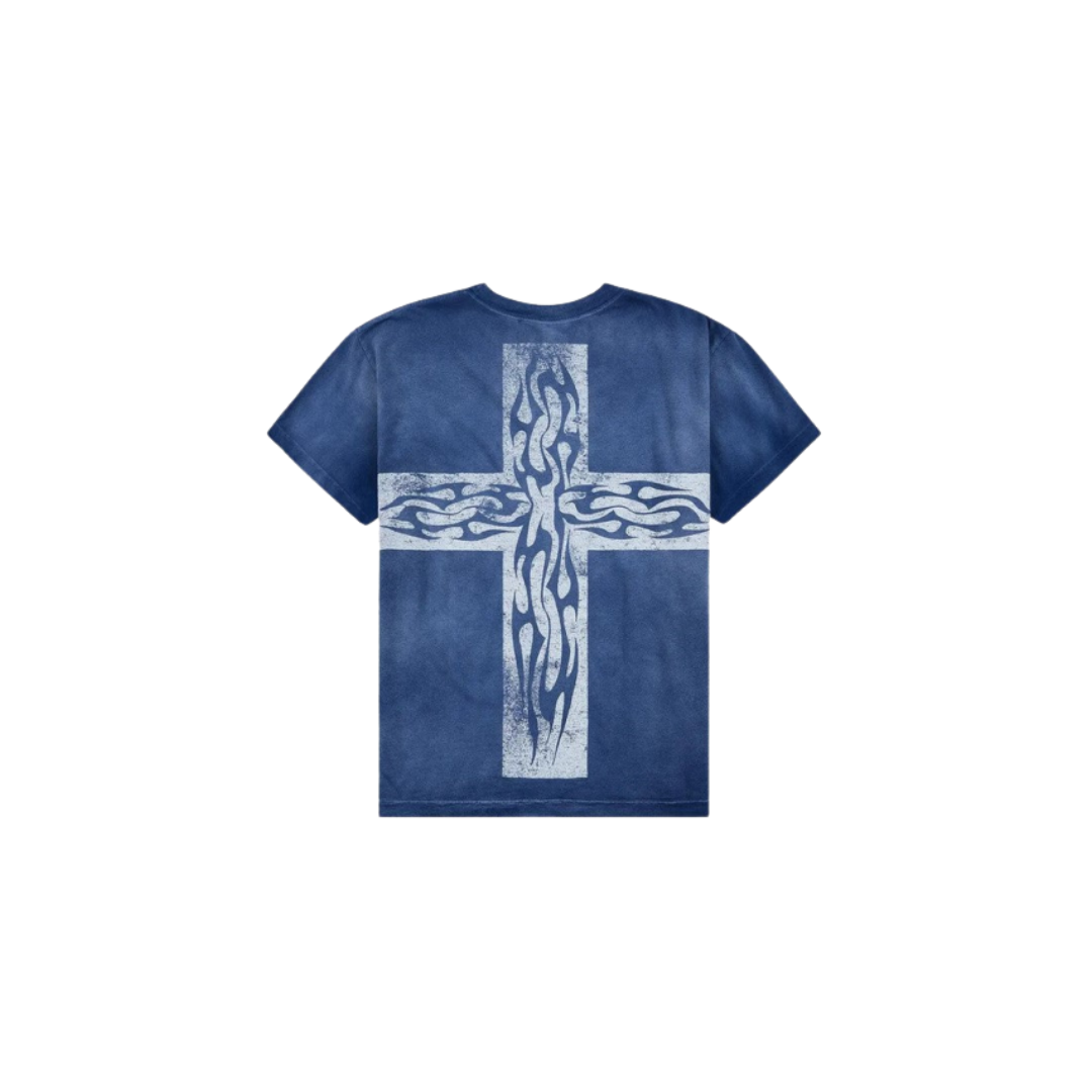 Hellstar Carry Your Cross Tee Blue