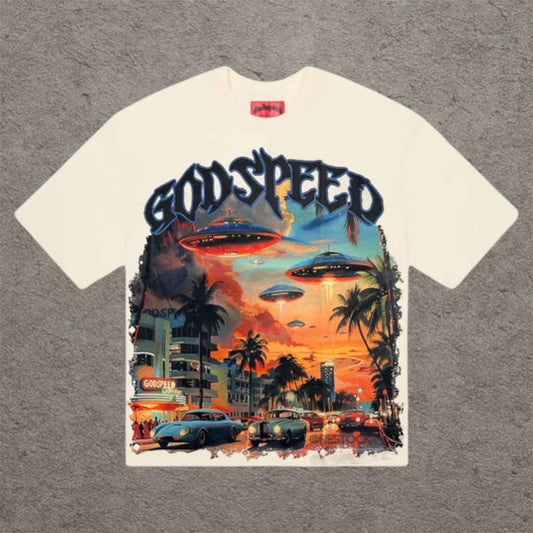 Godspeed Miami UFO Shirt Cream