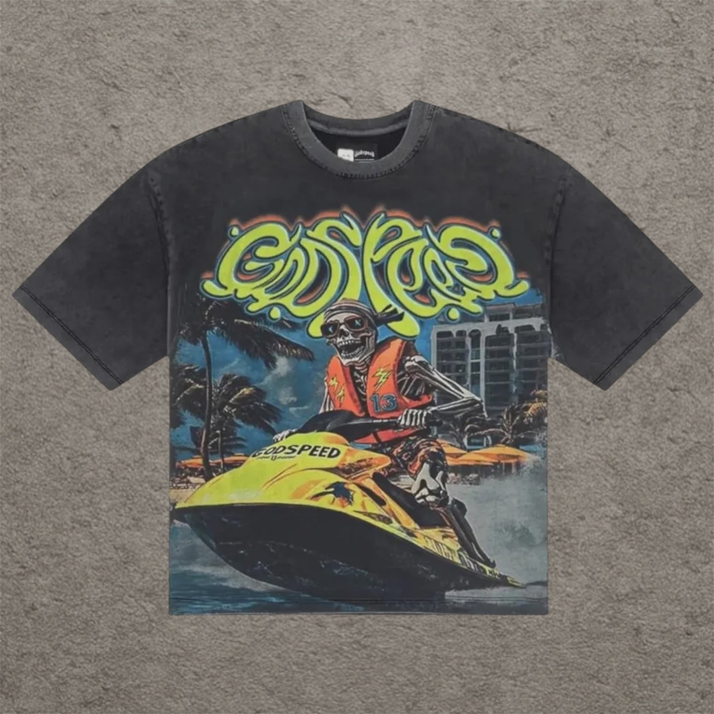 Godspeed Wave Runner Shirt Black