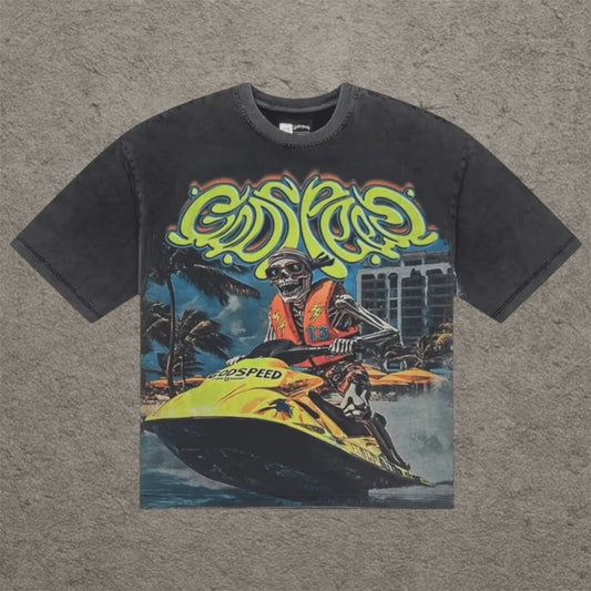 Godspeed Wave Runner Shirt Black