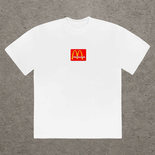 Travis Scott x McDonald's Sesame Inv T-shirt White