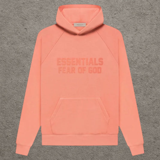 Fear Of God Essentials Pullover Hoodie Coral (FW22)