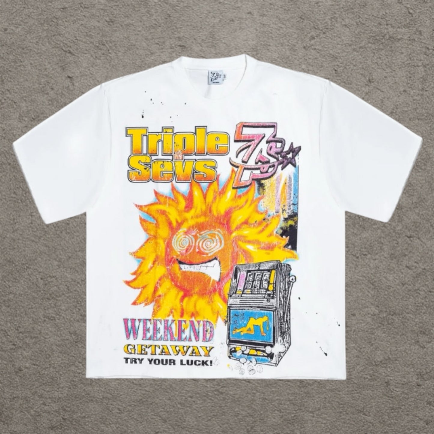 Triple Sevens Weekend Tee White