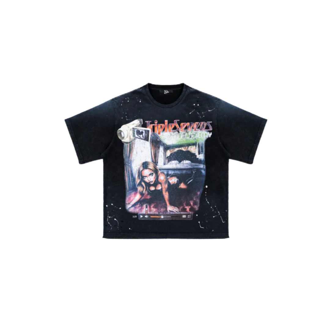 Triple Seven Filmstar Tee Black