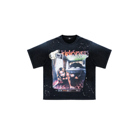 Triple Seven Filmstar Tee Black